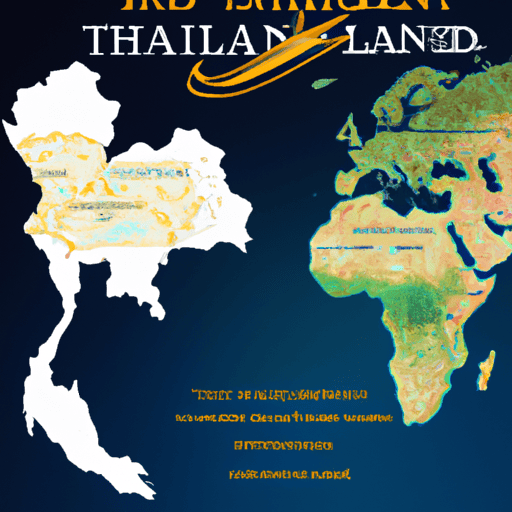 מפת עולם המציגה את תאילנד ומדיניות הוויזה שלה